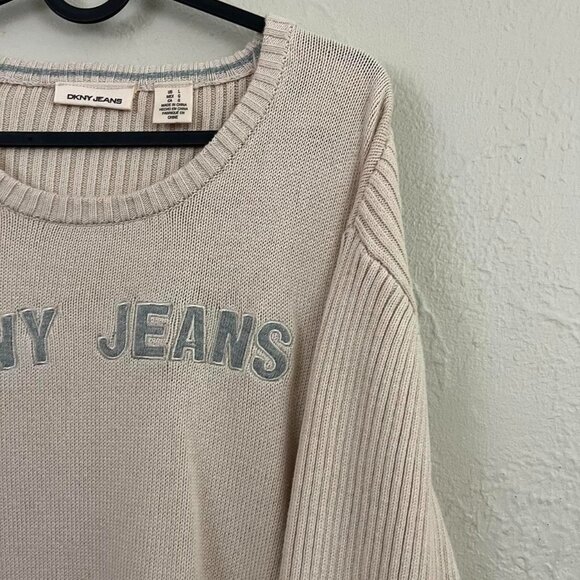 y2k dkny downtown cyber skate ribbed knit sweater - Picture 4 of 8